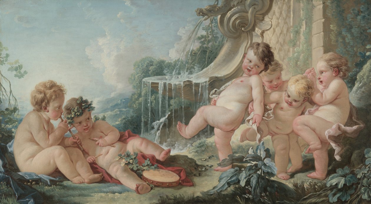 Muzyka i taniec, lata czterdzieste XVIII wieku autorstwa François Boucher