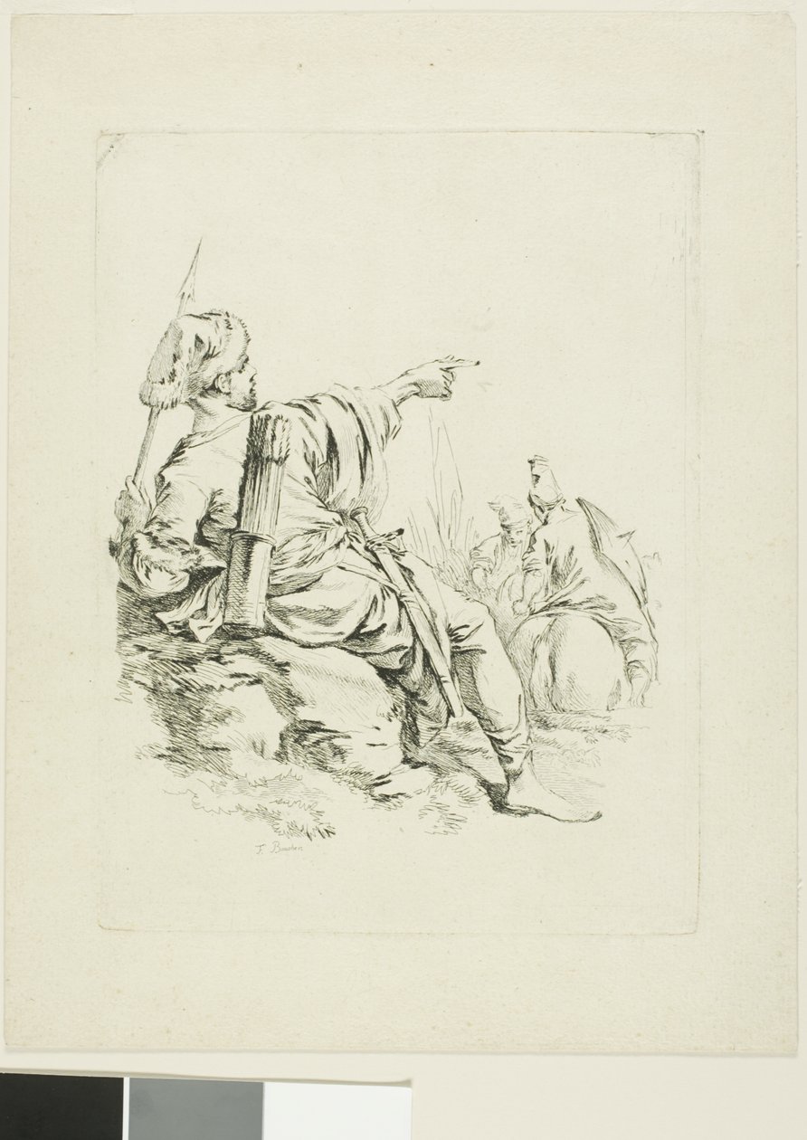 Orientalny wojownik autorstwa François Boucher
