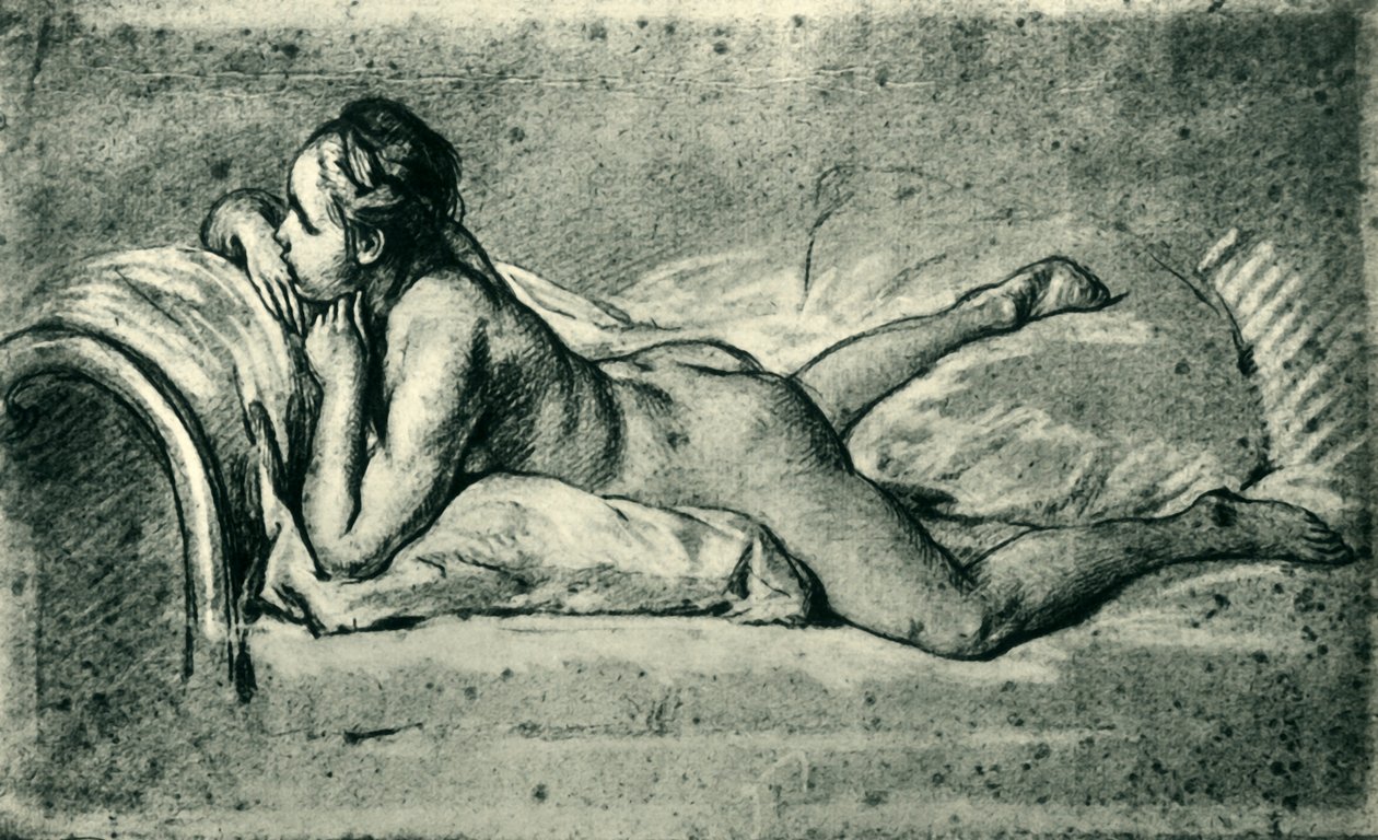 Leżąca naga kobieta, 1751, 1943. autorstwa François Boucher