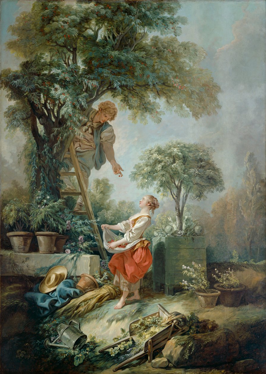 „Zbieracze Wiśni”, 1768 r. autorstwa François Boucher