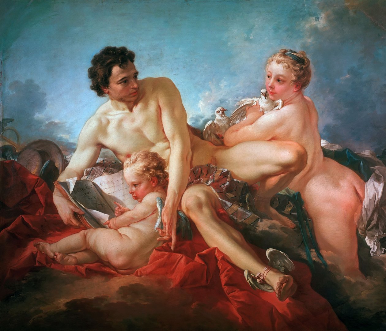 Edukacja Kupidyna autorstwa François Boucher