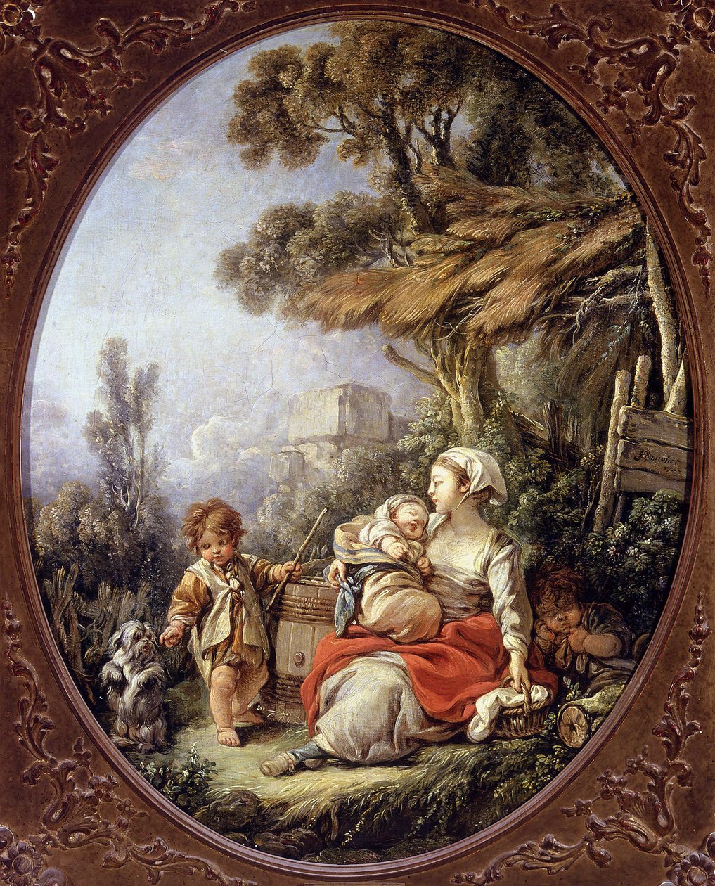 Taniec małych psów autorstwa François Boucher