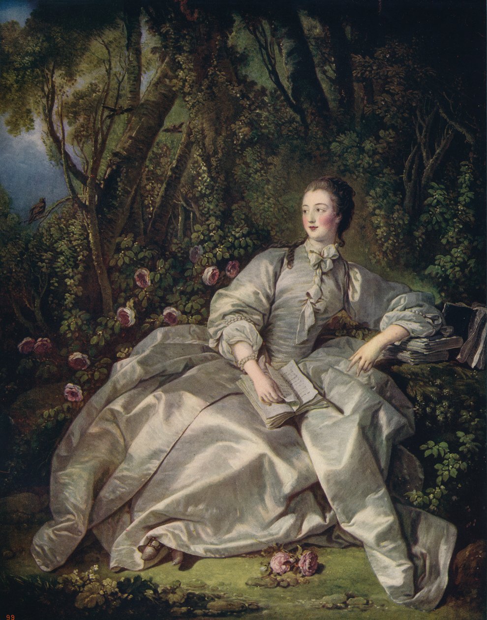 Markiz De Pompadour, 1758, c1915 autorstwa François Boucher