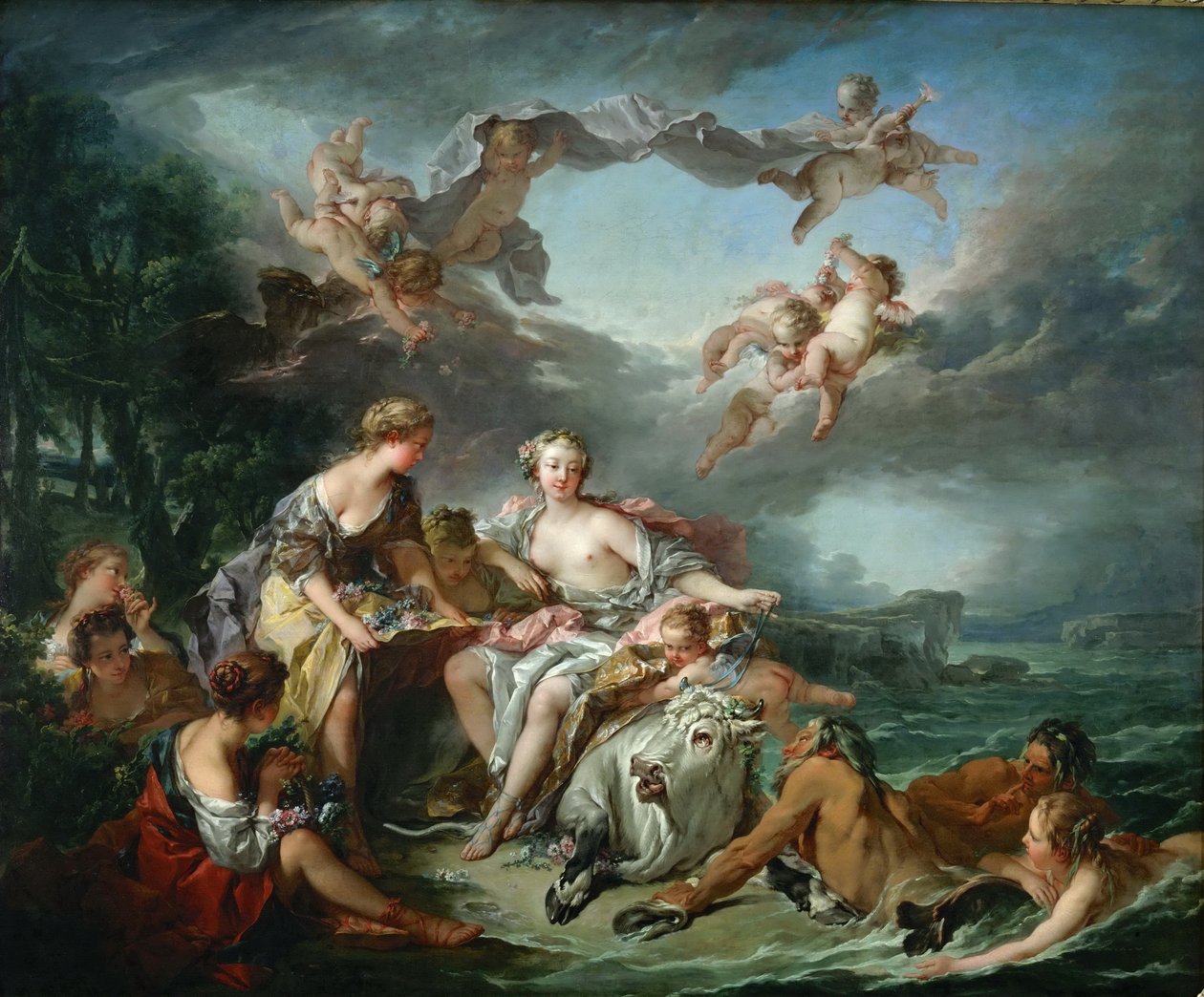 Gwałt Europy autorstwa François Boucher
