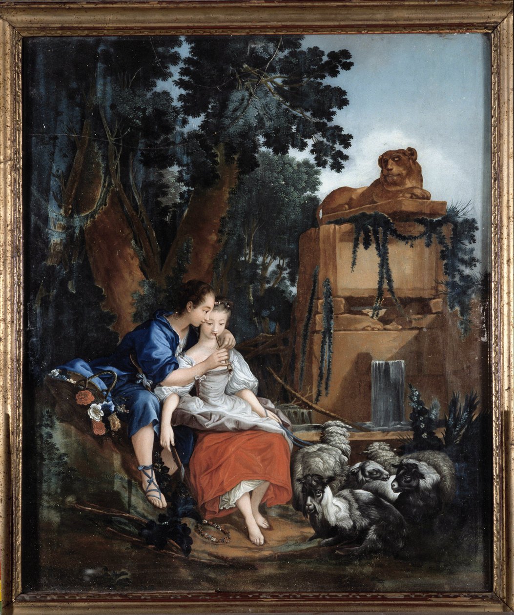 Lecon na flecie autorstwa François Boucher