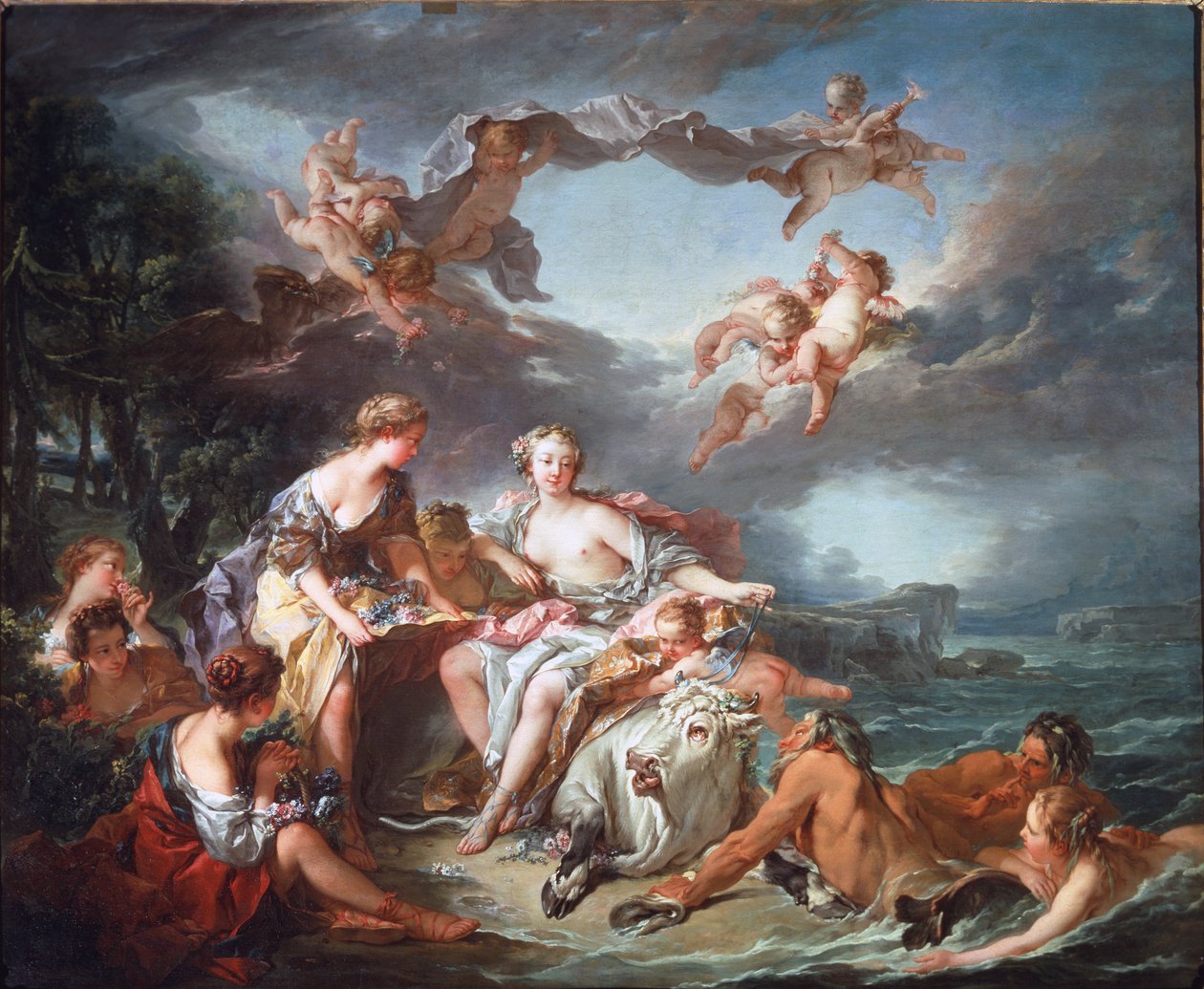Porwanie Europy - Olej na płótnie autorstwa François Boucher