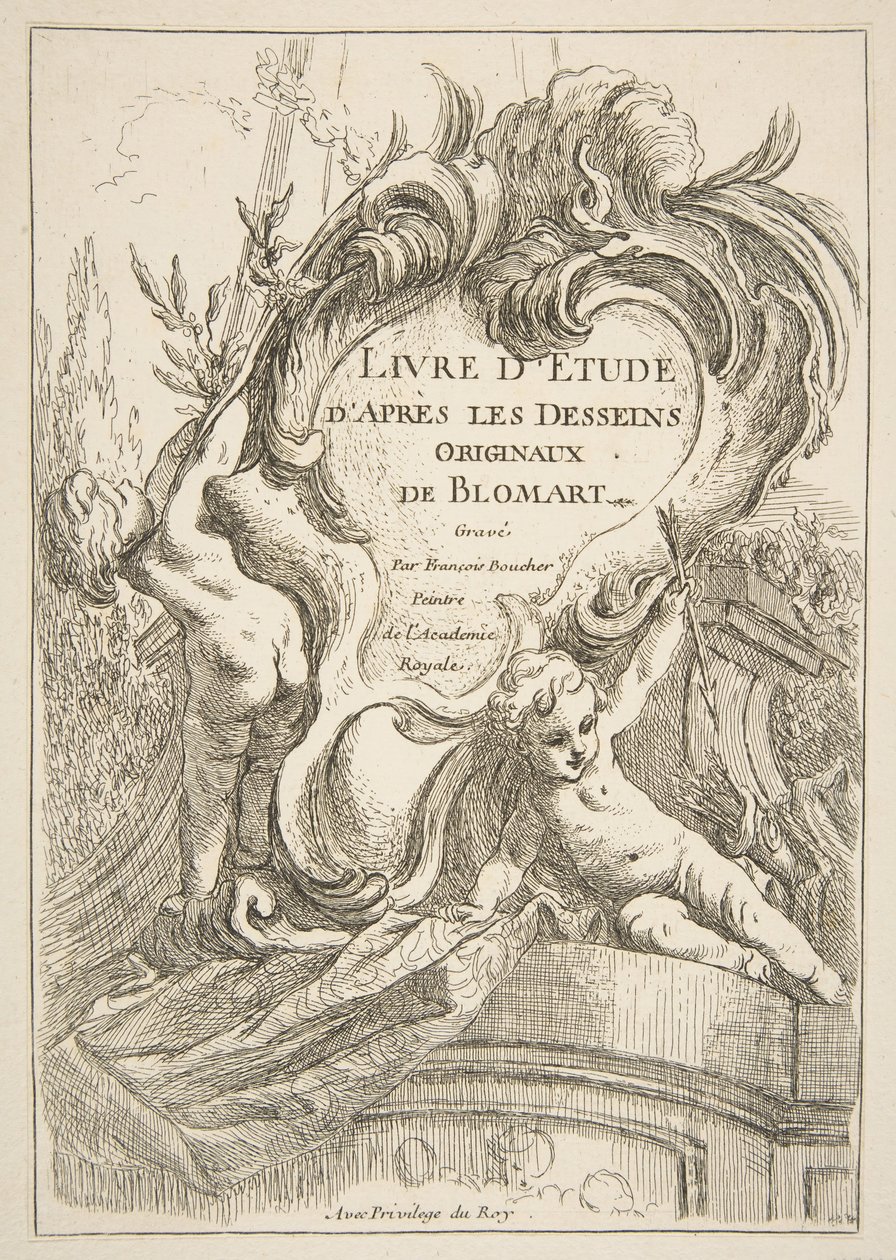 Strona tytułowa, 1753. autorstwa François Boucher