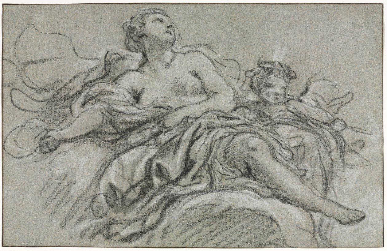 Wenus i Kupidyn, druga lub trzecia ćw. XVIII wieku. autorstwa François Boucher
