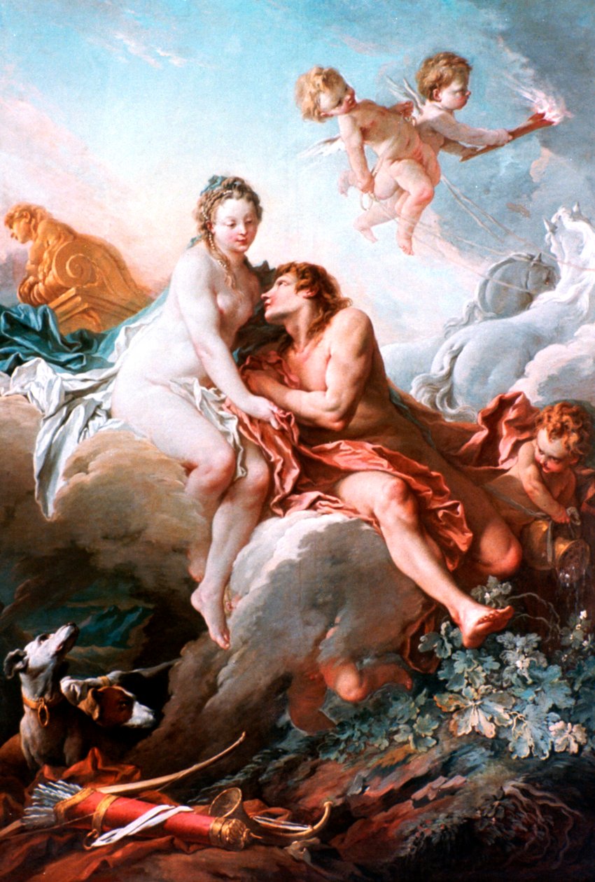 Wenus i Mars, c1725-1770 autorstwa François Boucher