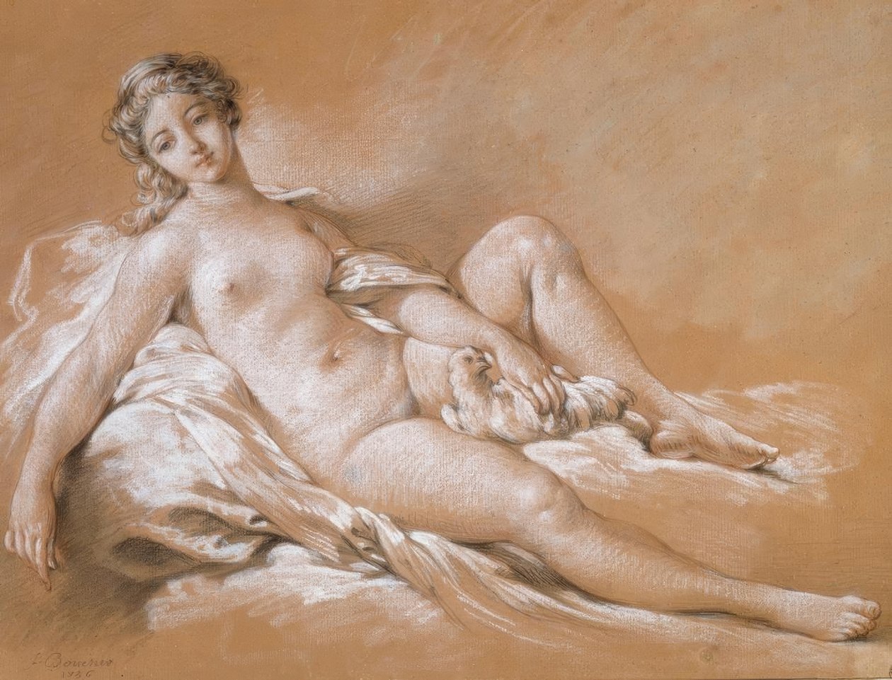 Wenus z gołębiem autorstwa François Boucher