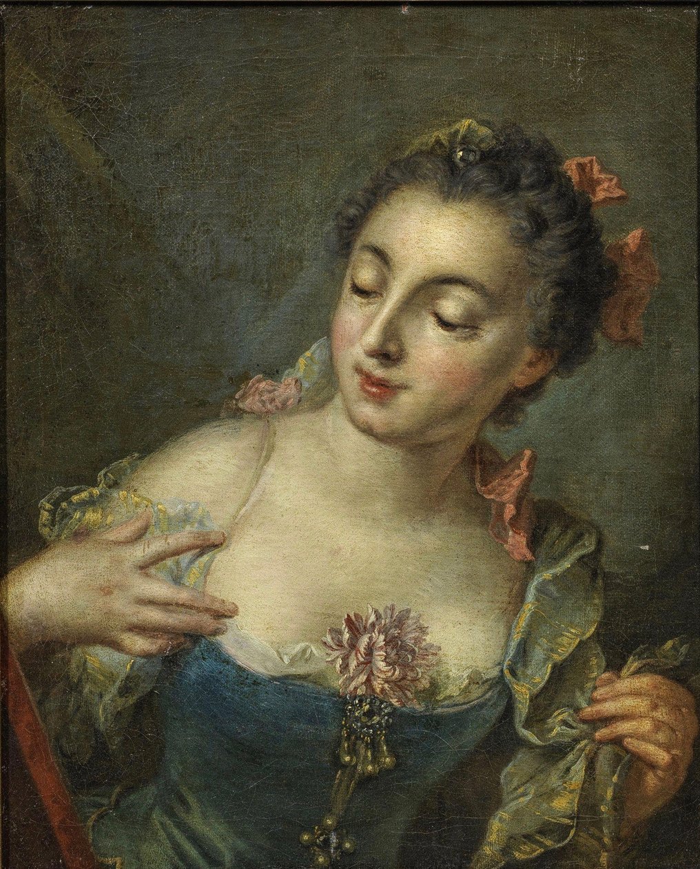 Młoda dama po lewej autorstwa François Boucher
