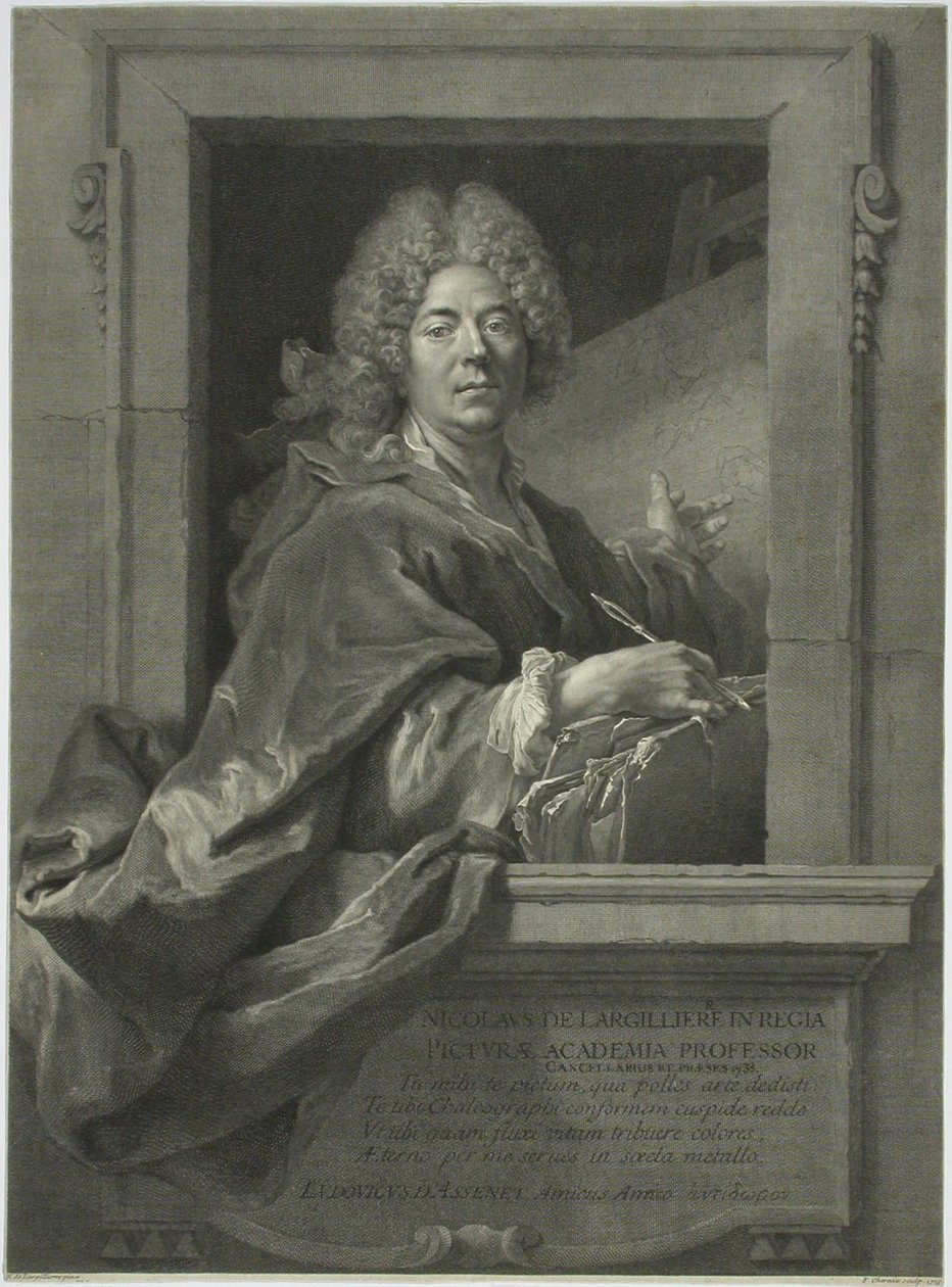 Nicolas de Largilliere autorstwa François Chereau