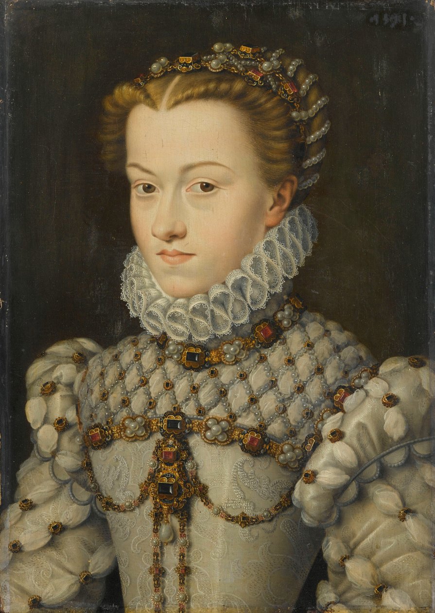 Elżbieta Austriacka 15541592, królowa Francji, ok. 1571-1572 autorstwa François Clouet