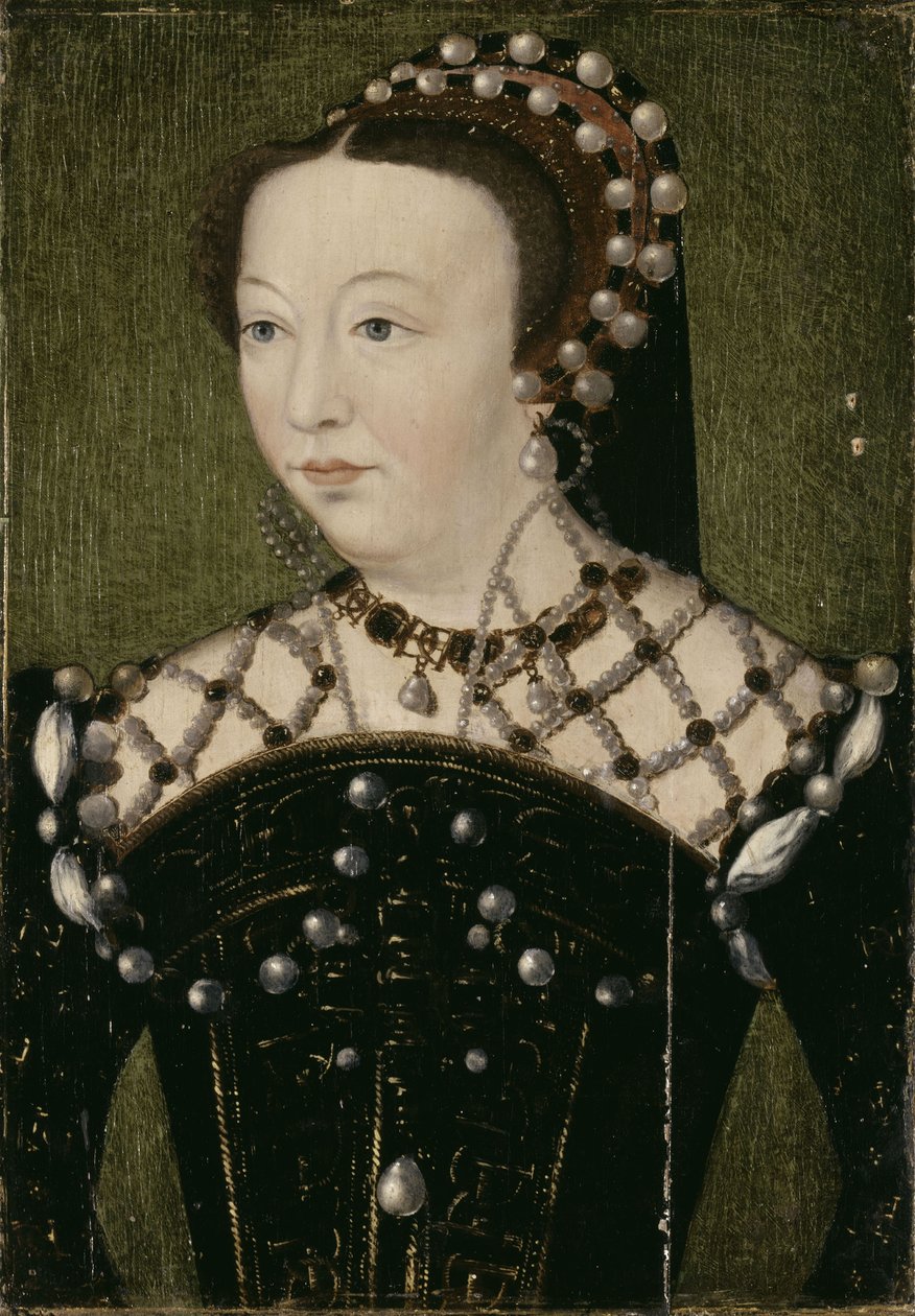 Portret Katarzyny Medycejskiej 1519-1589, ca. 1575. autorstwa François Clouet