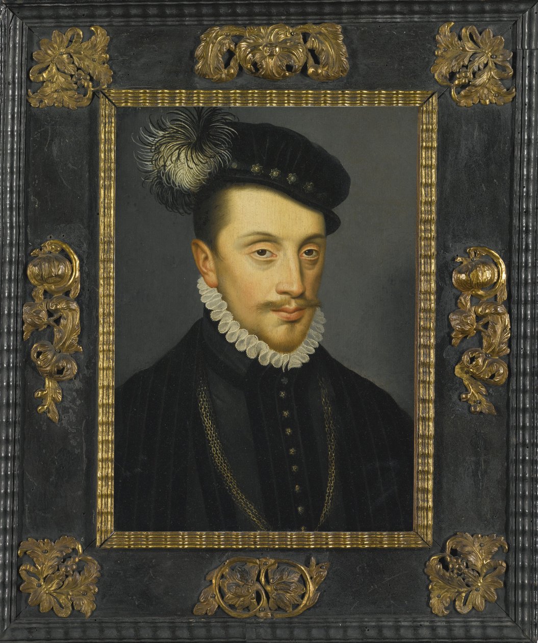Portret Karola III 1543-1608, księcia Lotaryngii autorstwa François Clouet