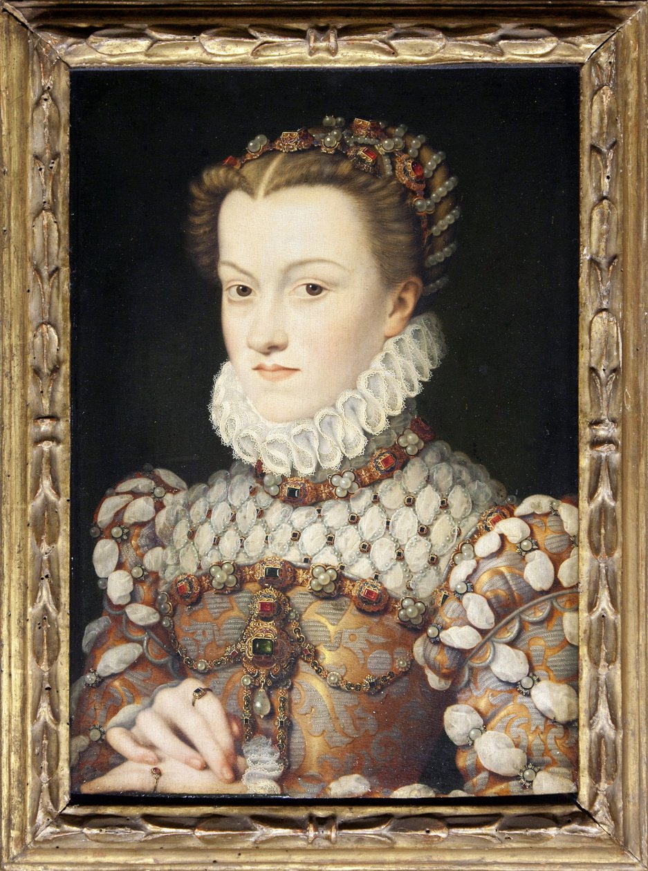 Portret Elżbiety Austriackiej autorstwa François Clouet