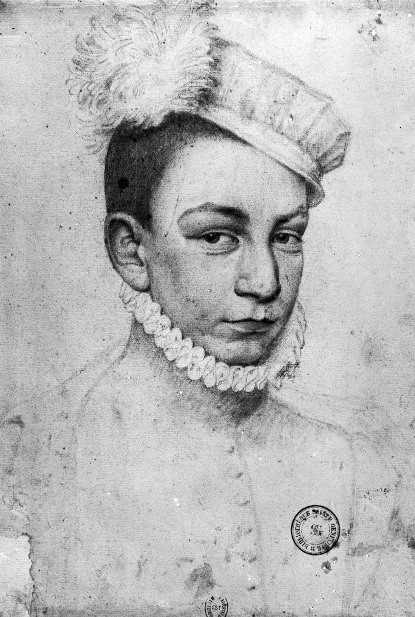 Prancūzijos karaliaus Karolio IX portretas, 1561 poli autorstwa François Clouet