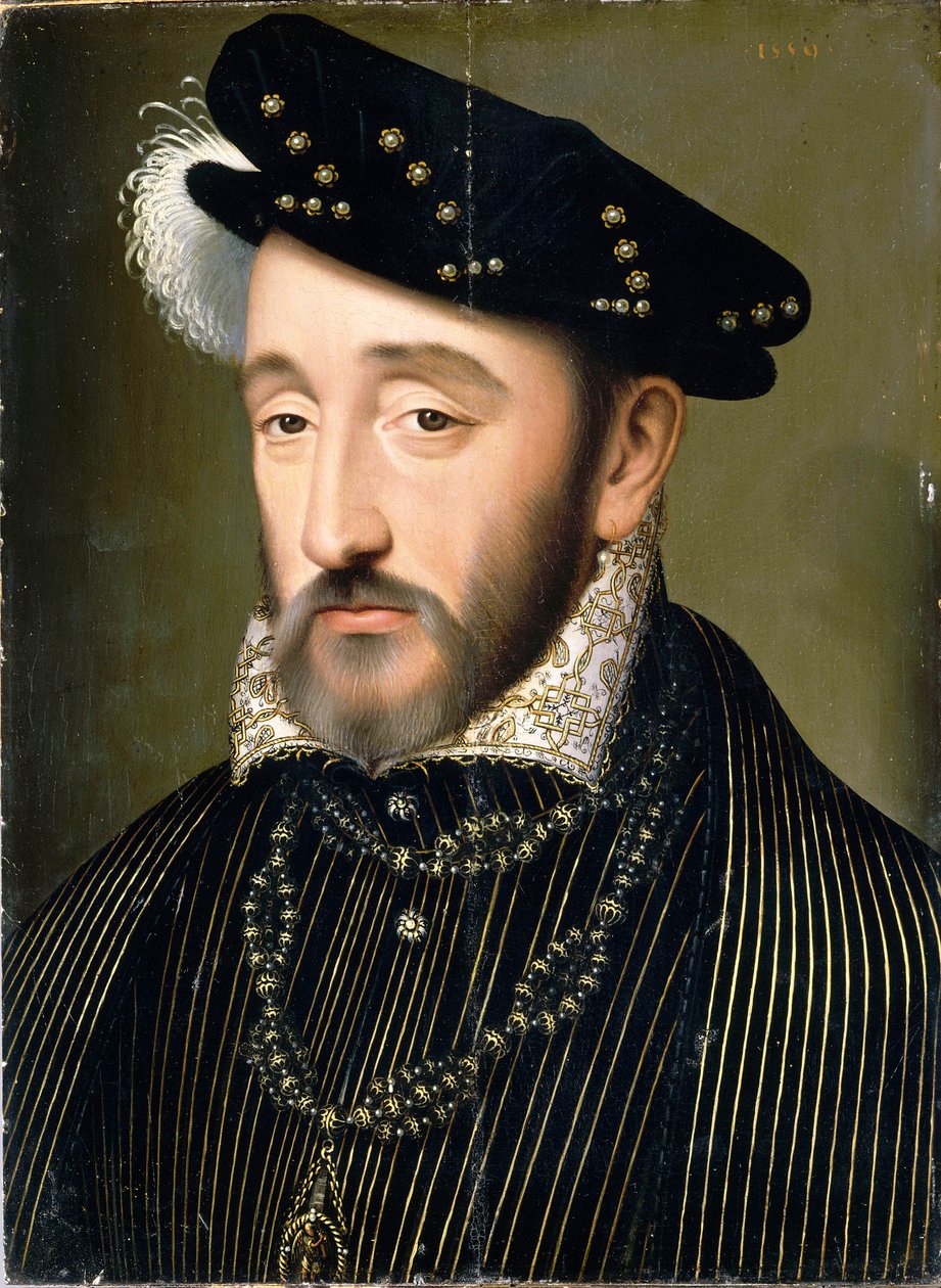 Portret króla Francji Henryka II 1519-1559, 1547. autorstwa François Clouet