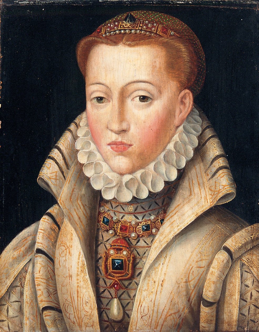 Portret damy, wcześniej zidentyfikowanej jako Lady Jane Gray autorstwa François Clouet