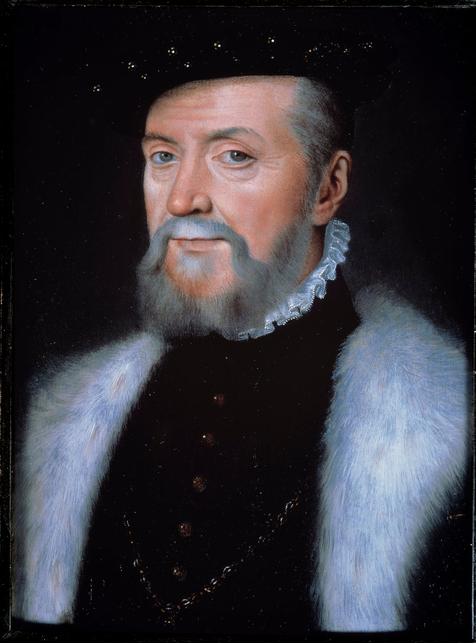 Portret konstabl Anne de Montmorency autorstwa François Clouet