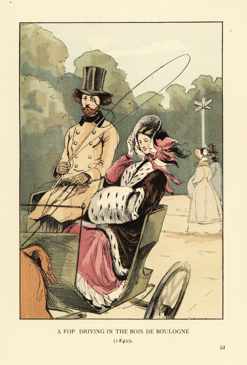 Fop w Bois de Boulogne autorstwa François Courboin