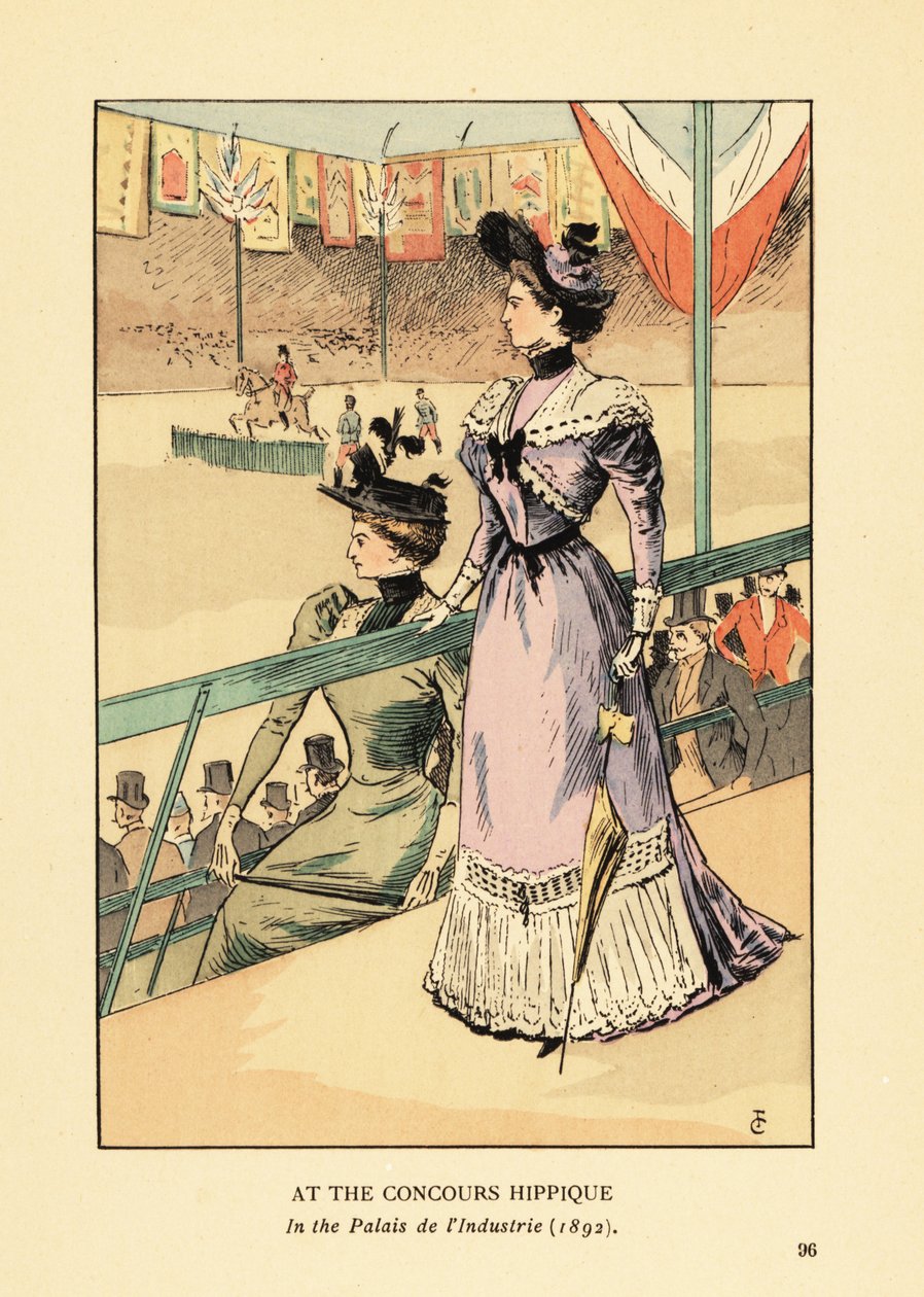 W Concours Hippique w Palais d’Industrie autorstwa François Courboin