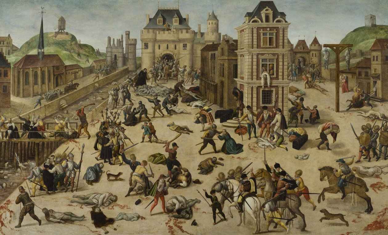 Masakra w Dzień Świętego Bartłomieja autorstwa Francois Dubois