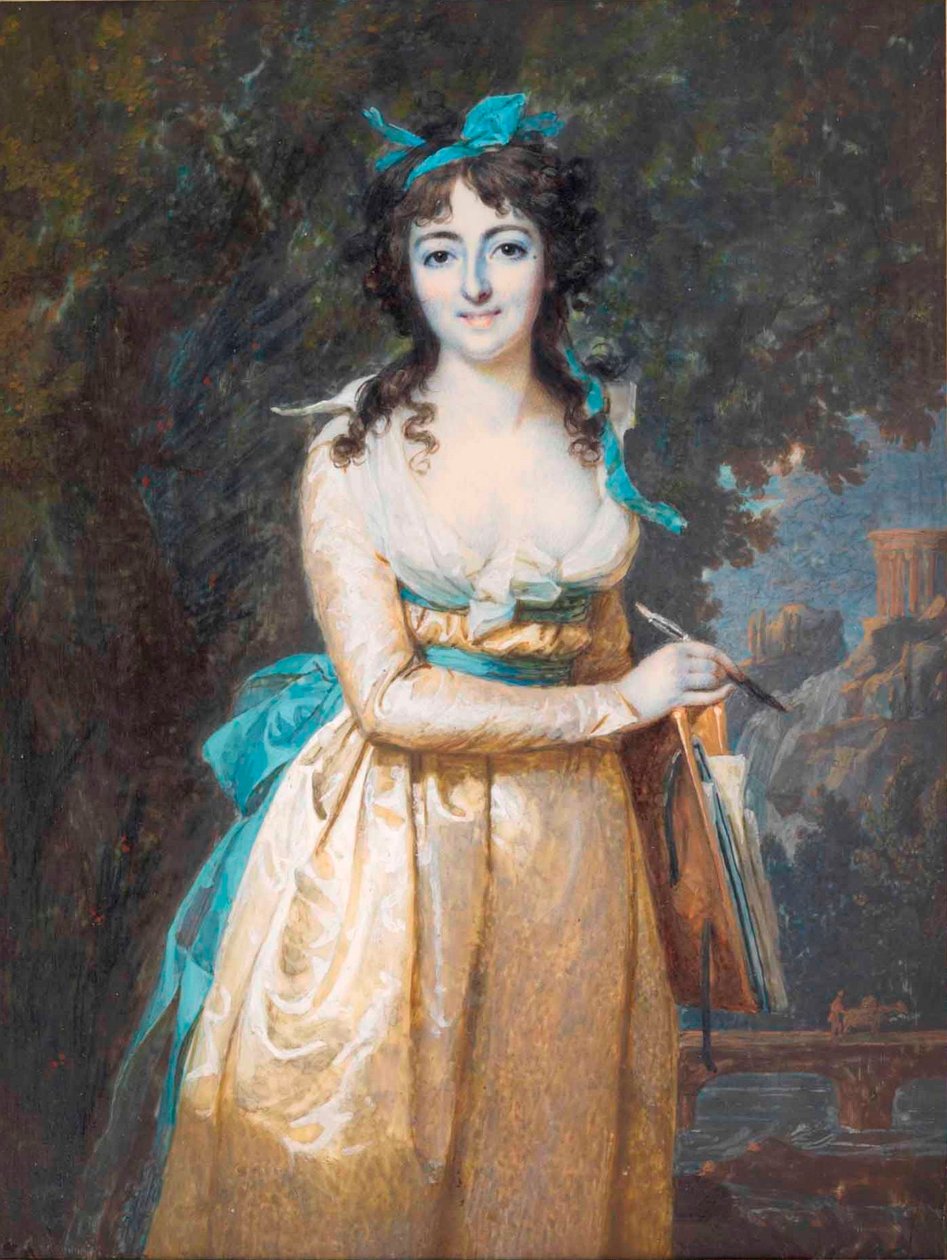 François Dumont - Portret kobiety autorstwa Francois Dumont