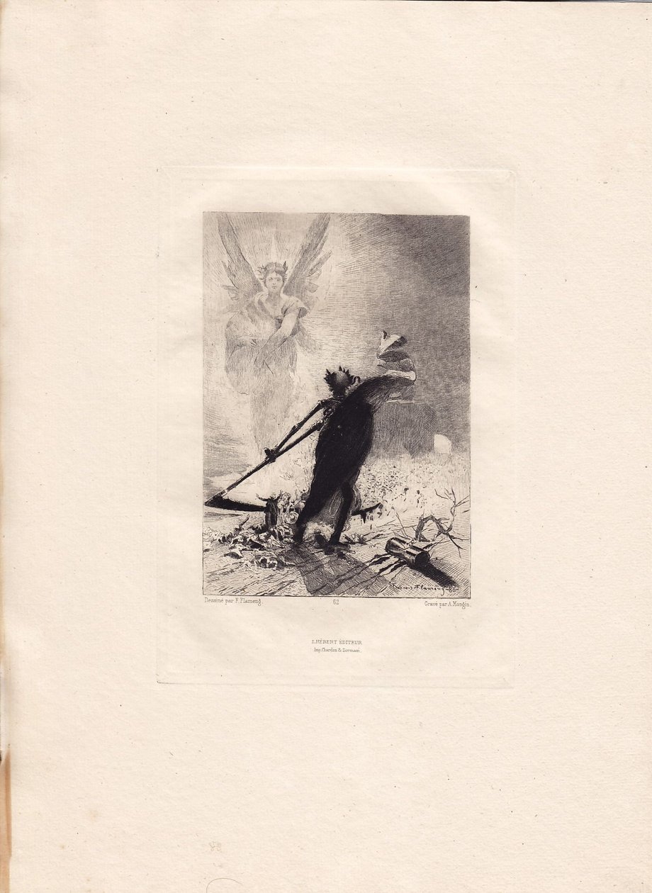 François Flameng - Victor Hugo - Les Contemplations - Ponury Żniwiarz autorstwa Francois Flameng