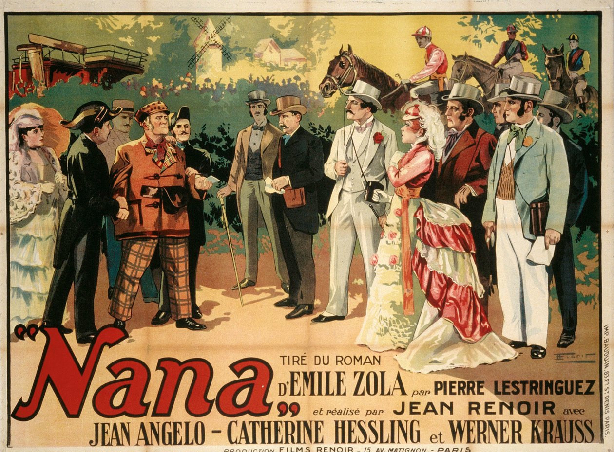 Plakat filmowy Nana autorstwa Jeana Renoira, 1926. autorstwa François Florit
