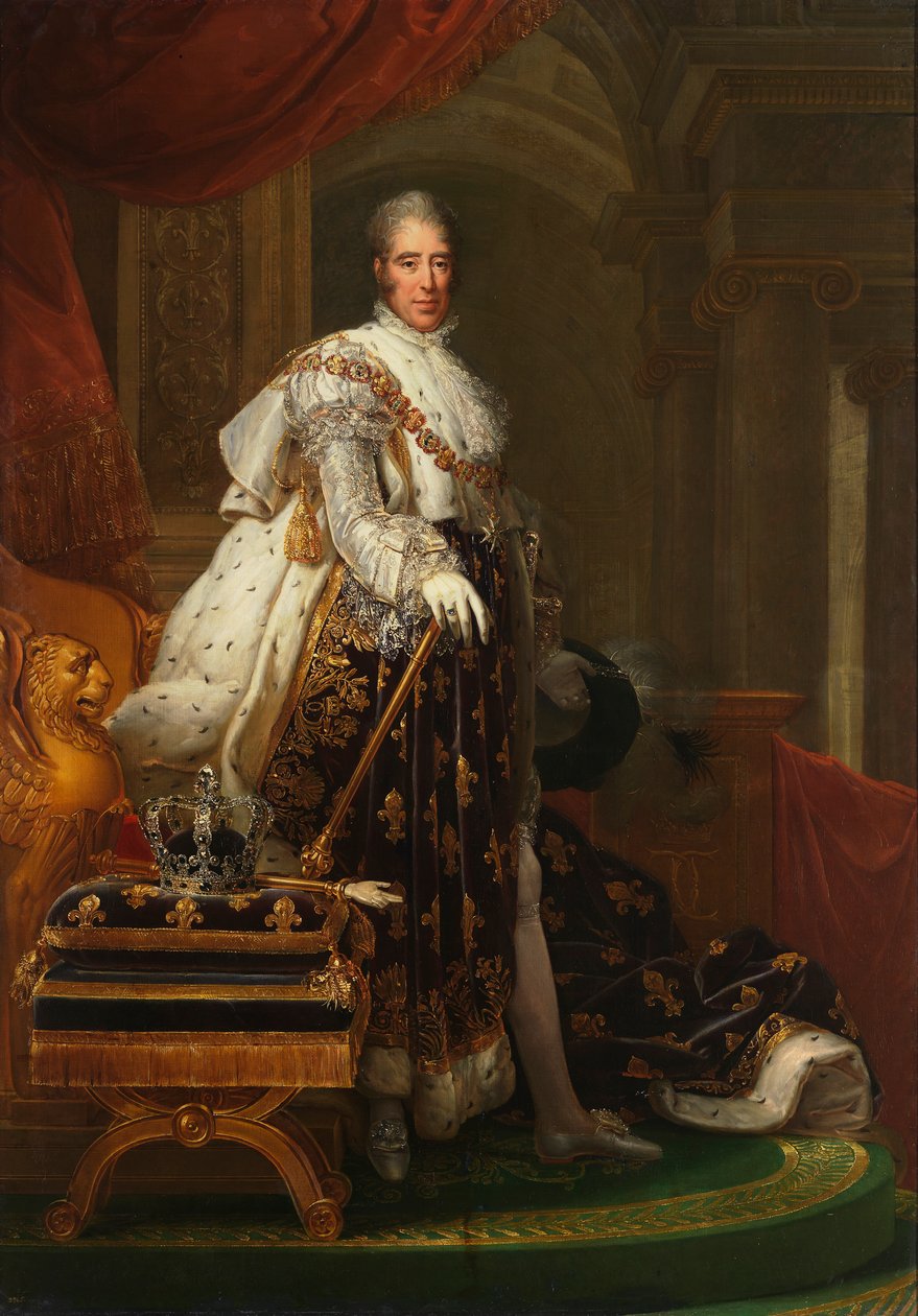 Francuski: Charles X en habits de sacre Charles X of France autorstwa François Gérard