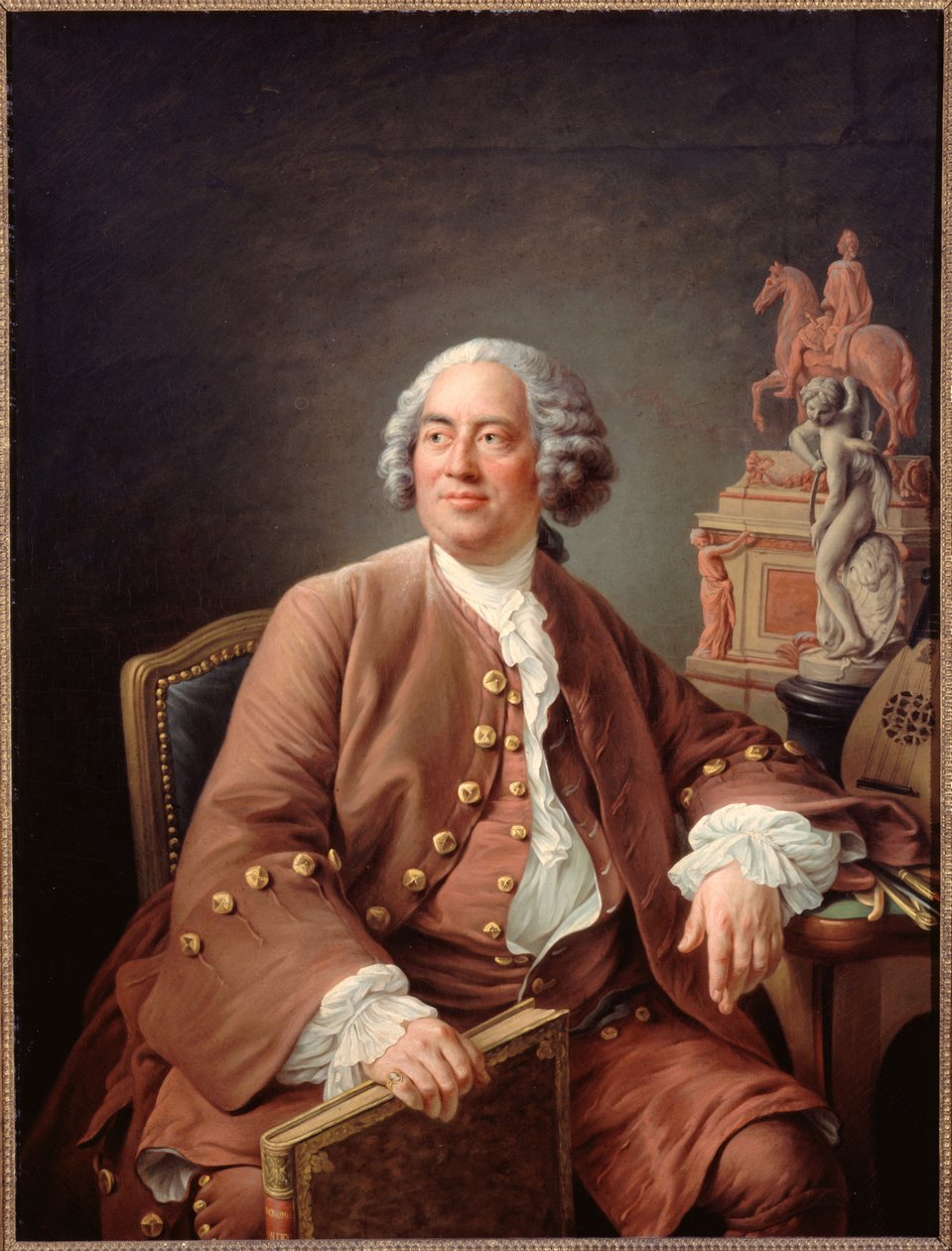 Edmé Bouchardon (1698-1762) autorstwa Francois Hubert Drouais