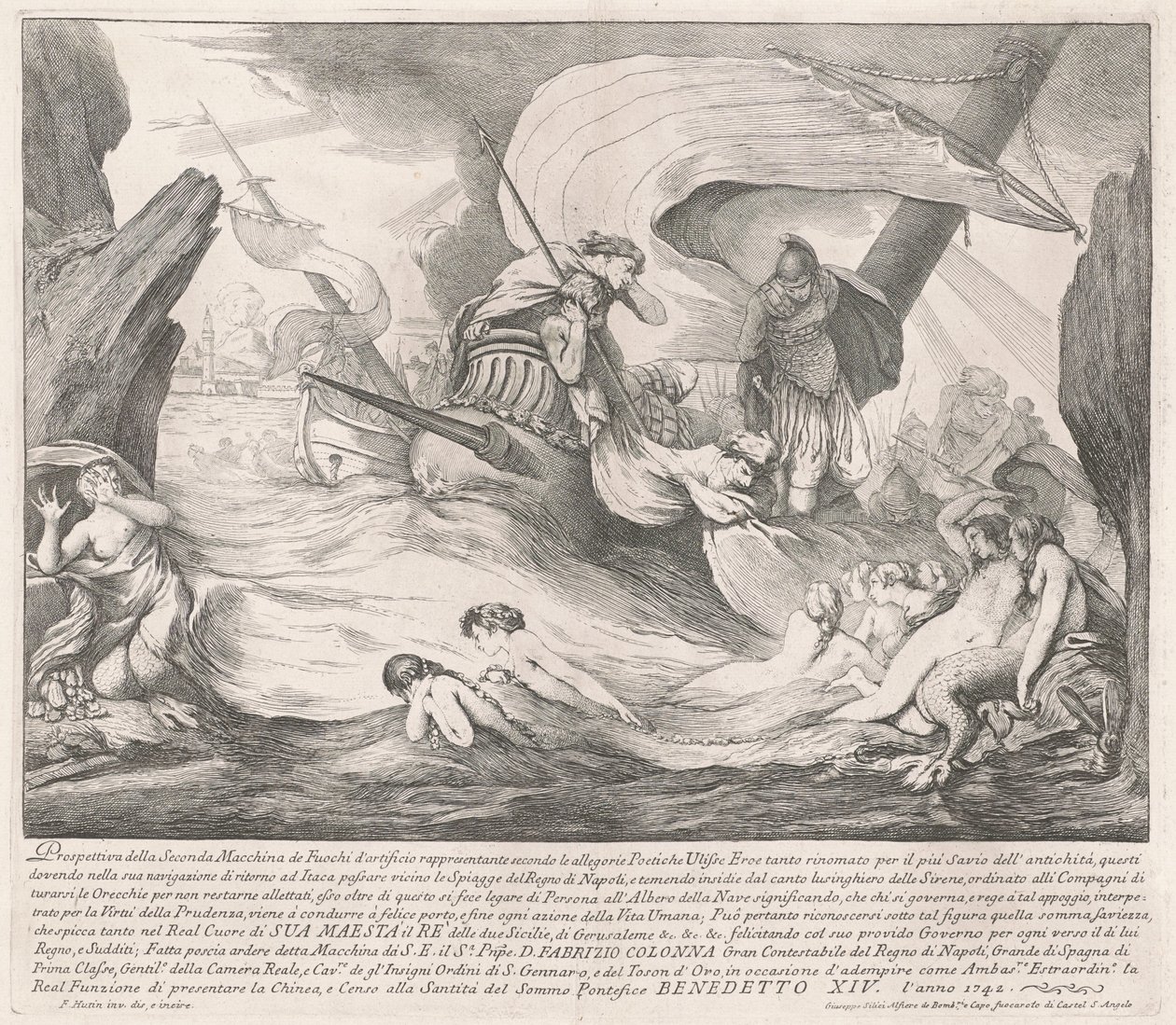 Seconda Macchina dla Chin z 1742 r.: Ulisses i syreny autorstwa François Hutin
