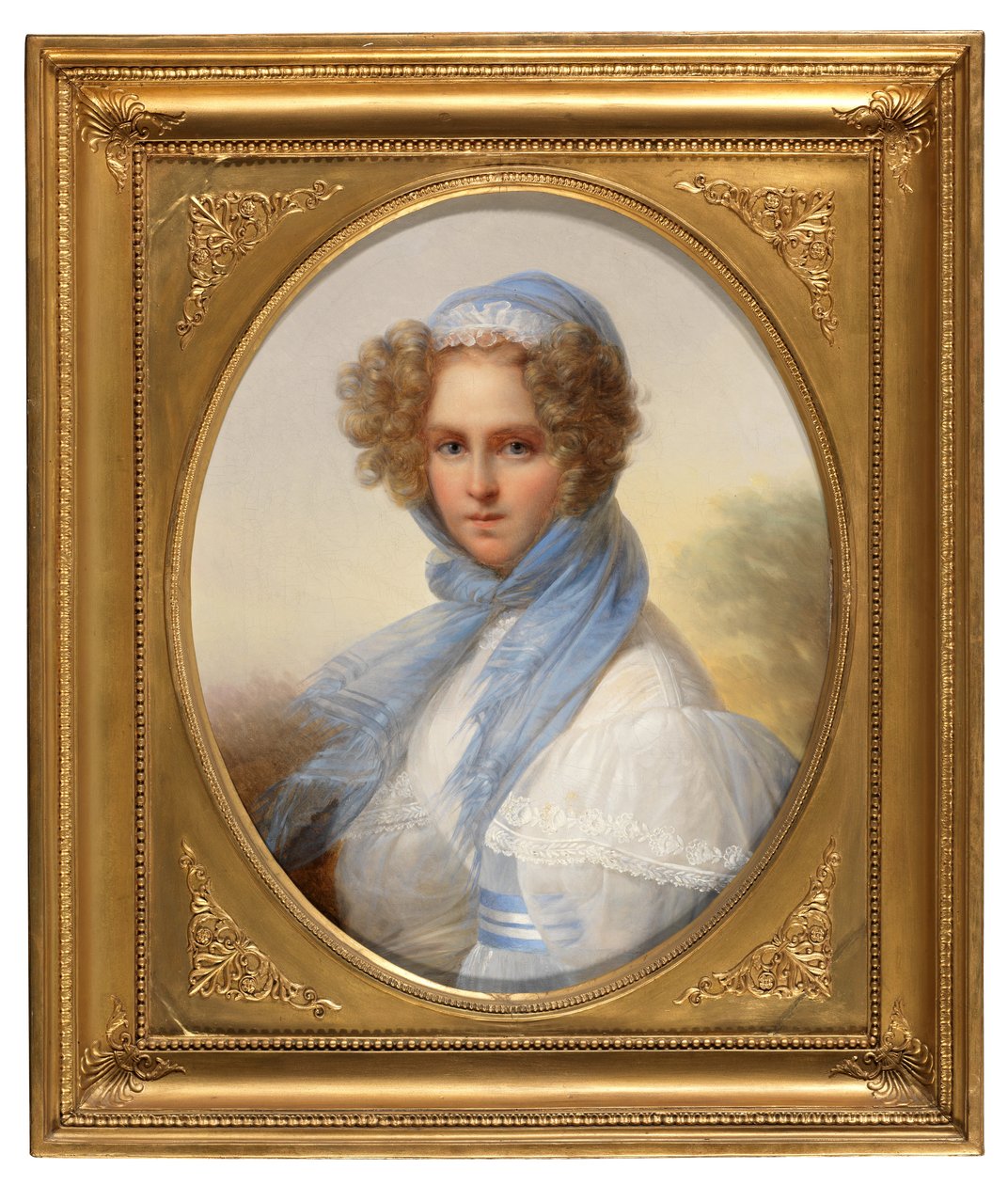 Portret panny Kinsoen (olej na płótnie) autorstwa François Joseph Kinsoen