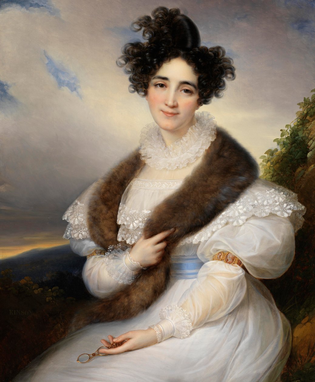 Portret Marie-Joséphine-Emilie Lafont-Porcher, ok. 1930 r. 1827. autorstwa François Joseph Kinson