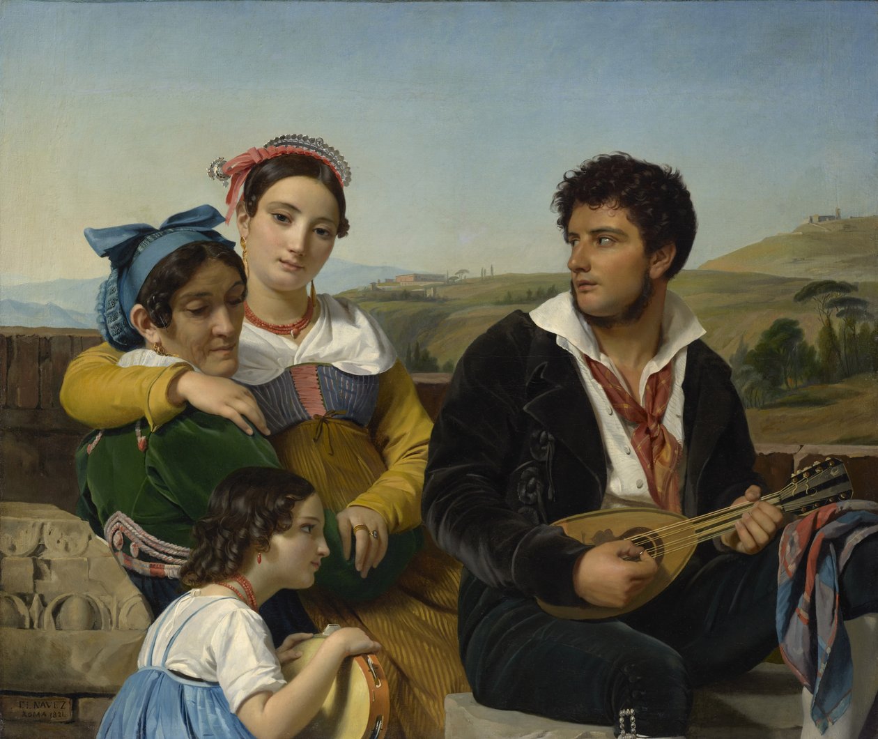 Zespół muzyczny, 1821 autorstwa François Joseph Navez
