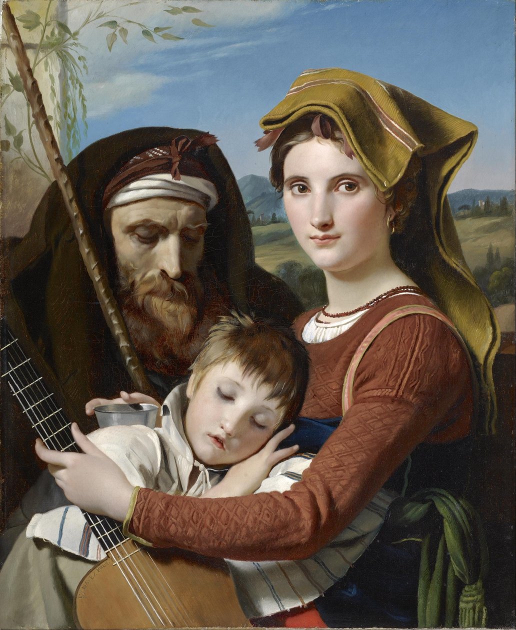 Rzymska rodzina pasterska w Kampanii autorstwa François Joseph Navez