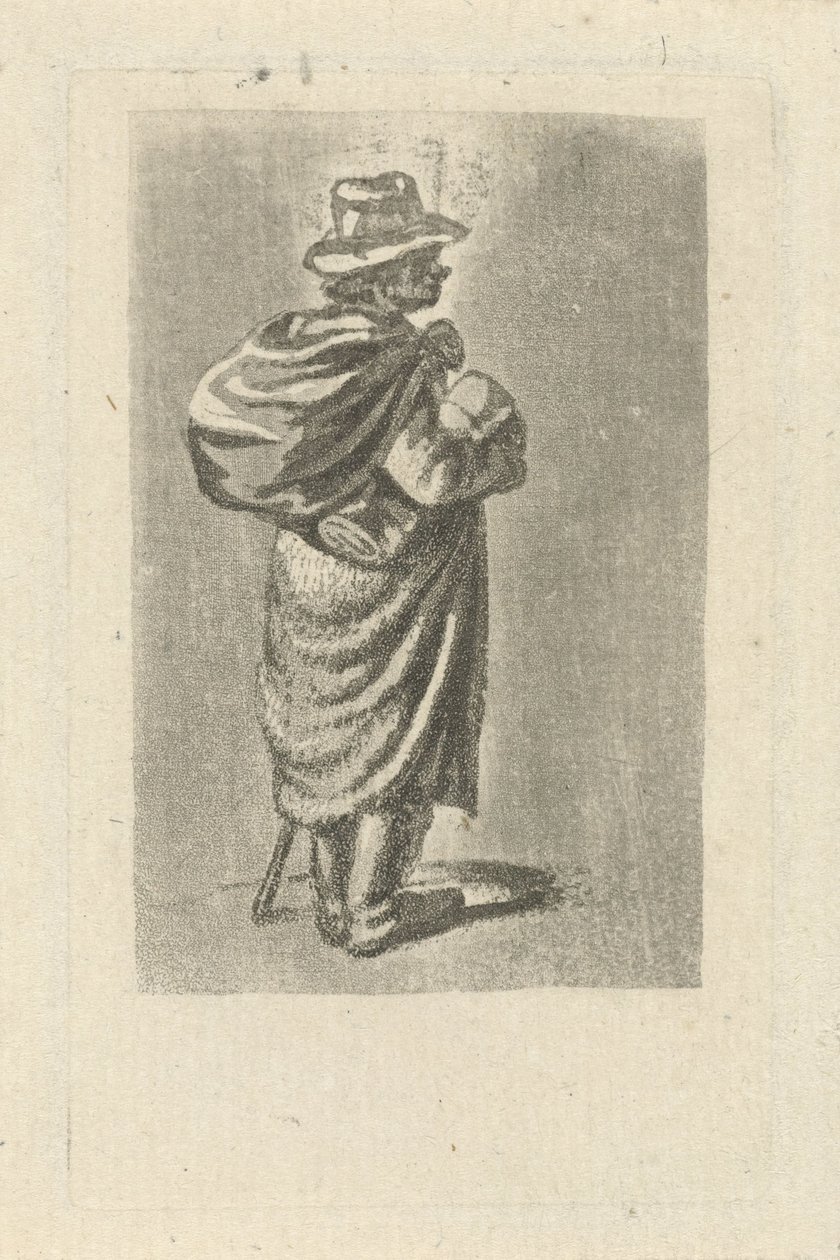Podróżnik z torbą na plecach autorstwa François Joseph Pfeiffer (II)
