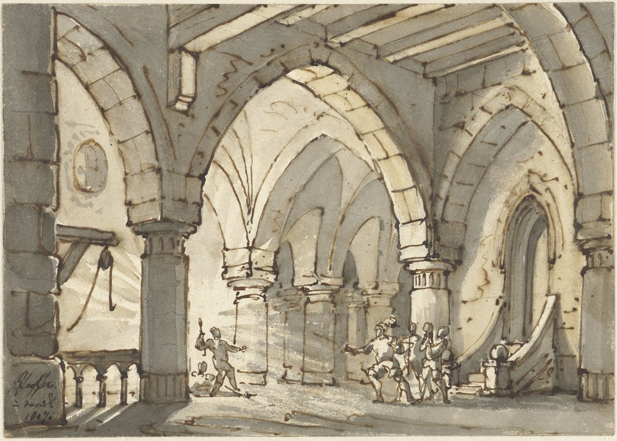 Scena ze sztuki Don Luis de Vargas autorstwa François Joseph Pfeiffer (II)