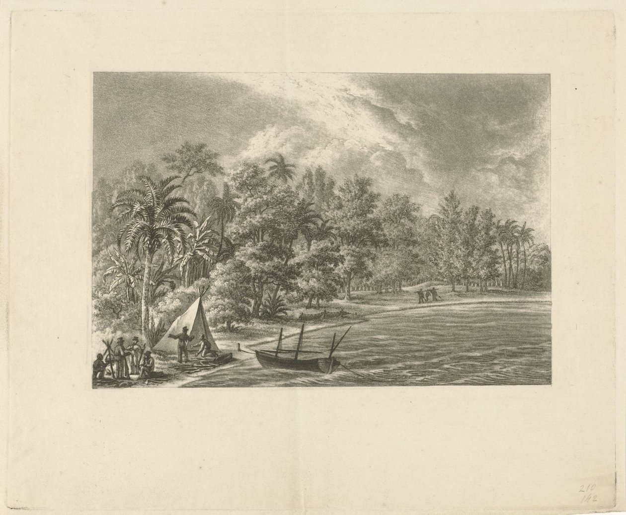 Tropikalny krajobraz autorstwa François Joseph Pfeiffer (II)