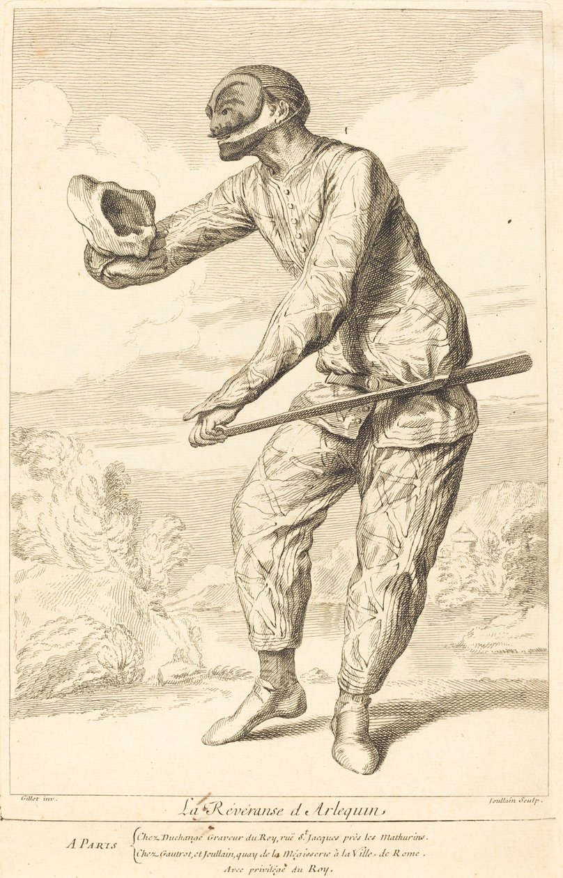 Cześć Arlekina autorstwa François Joullain after Claude Gillot