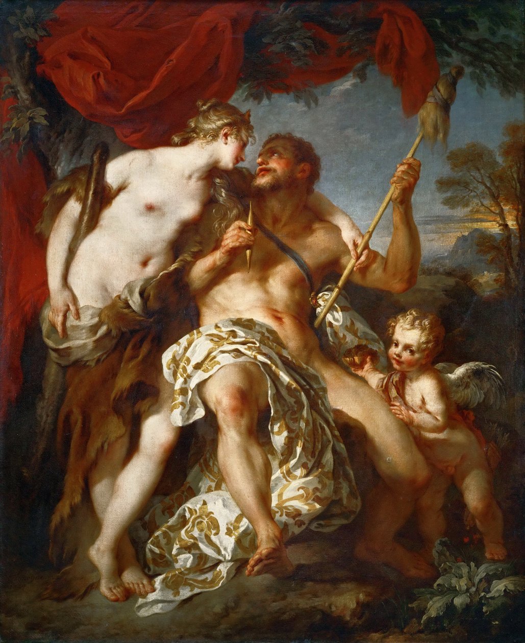 Herkules i Omphale autorstwa François Le Moyne