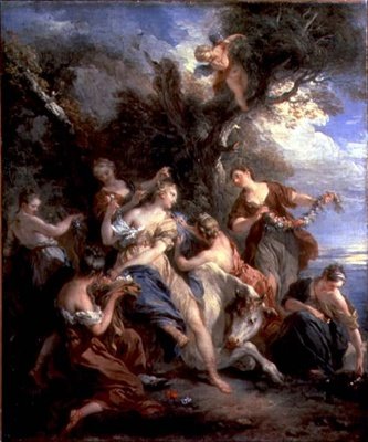 Gwałt Europy, 1725 autorstwa François Lemoyne