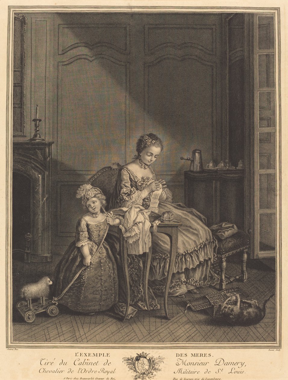 Przykład Matek autorstwa François Lucas after Etienne Jeaurat