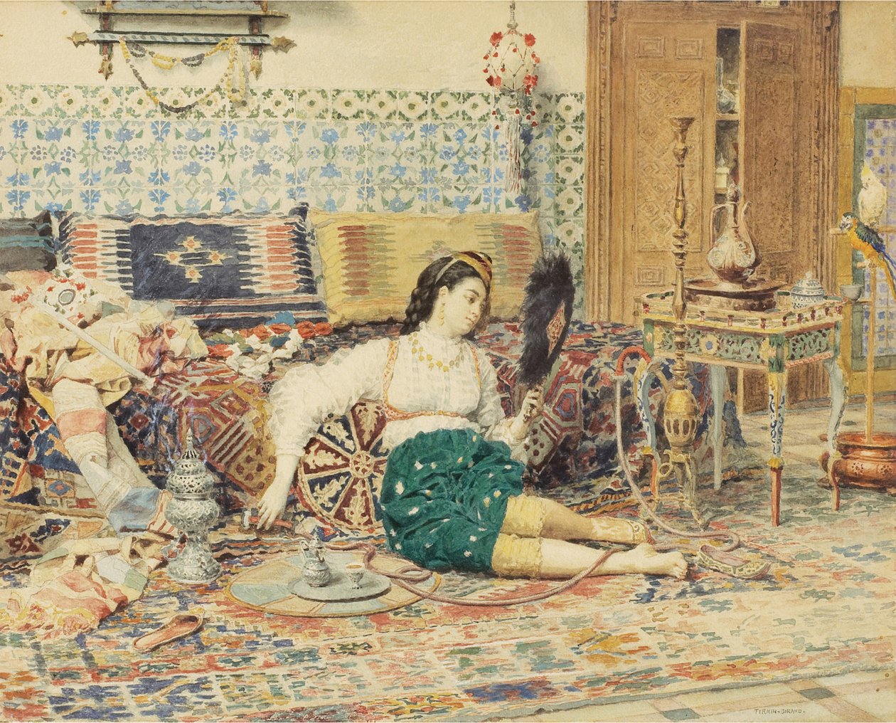 Piękny orientalny autorstwa François Marie Firmin Girard