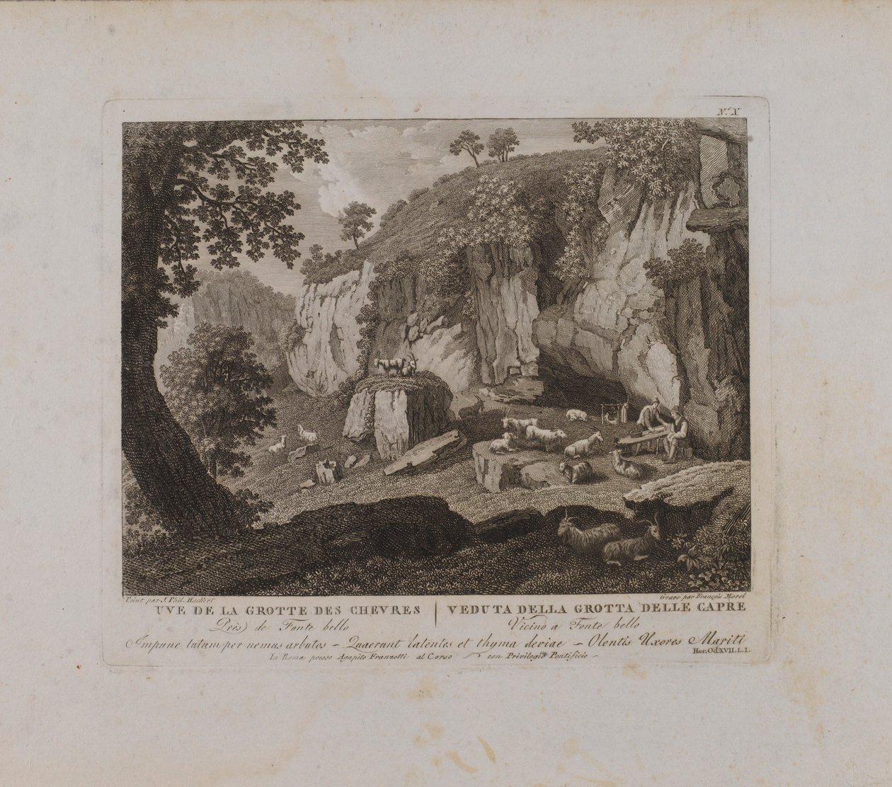 Uve (sic) z Grotte des Chevres (nr X) autorstwa François Morel