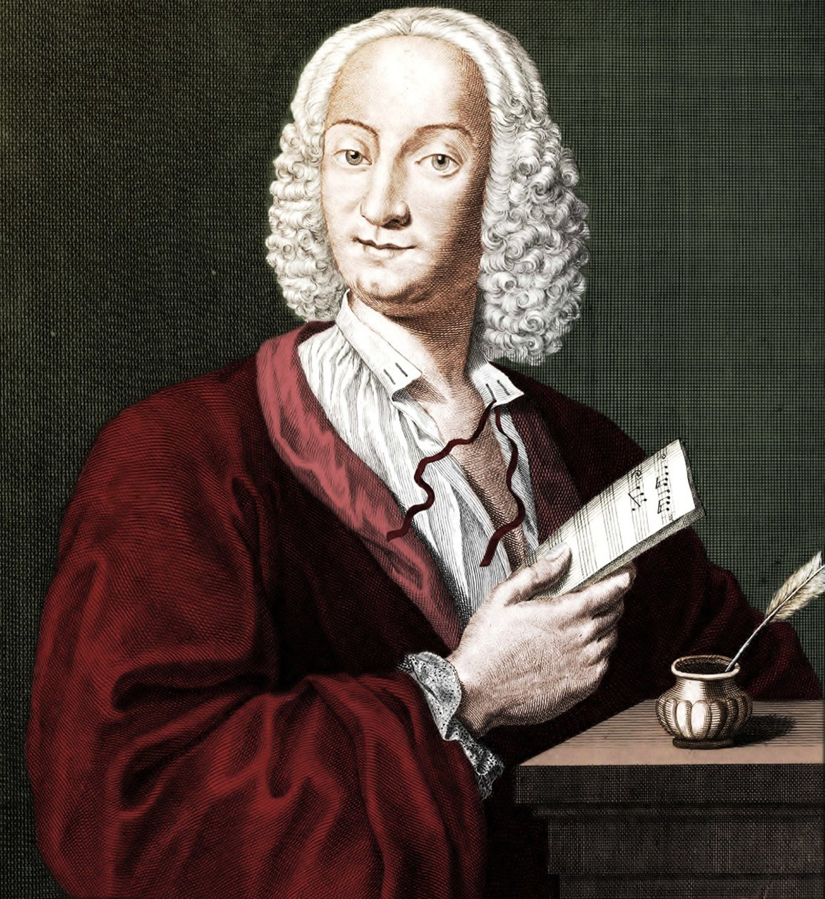 Antonio Vivaldi 1678-1741, 1725 autorstwa François Morellon de La Cave