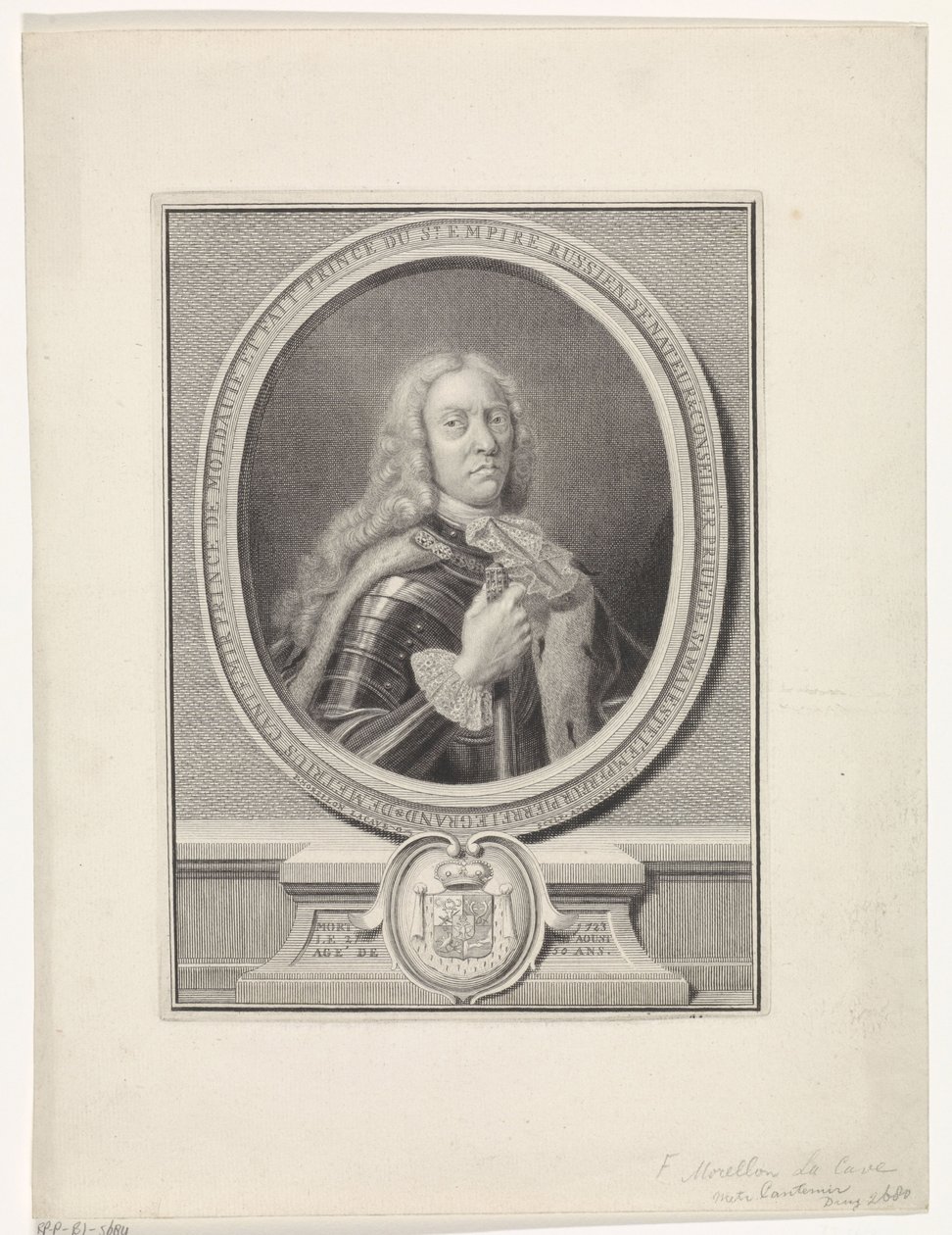 Dimitrie Cantemir 1673-1723, 1735 autorstwa François Morellon de La Cave