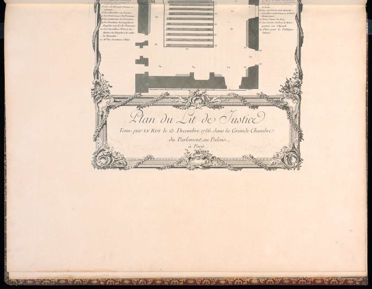 Plan Lit de Justice autorstwa Francois Nicolas Martinet