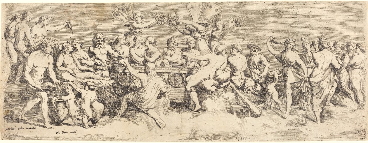 Wesele Kupidyna i Psyche autorstwa François Perrier after Raphael
